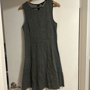 Theory Sweater Work Dress Gray